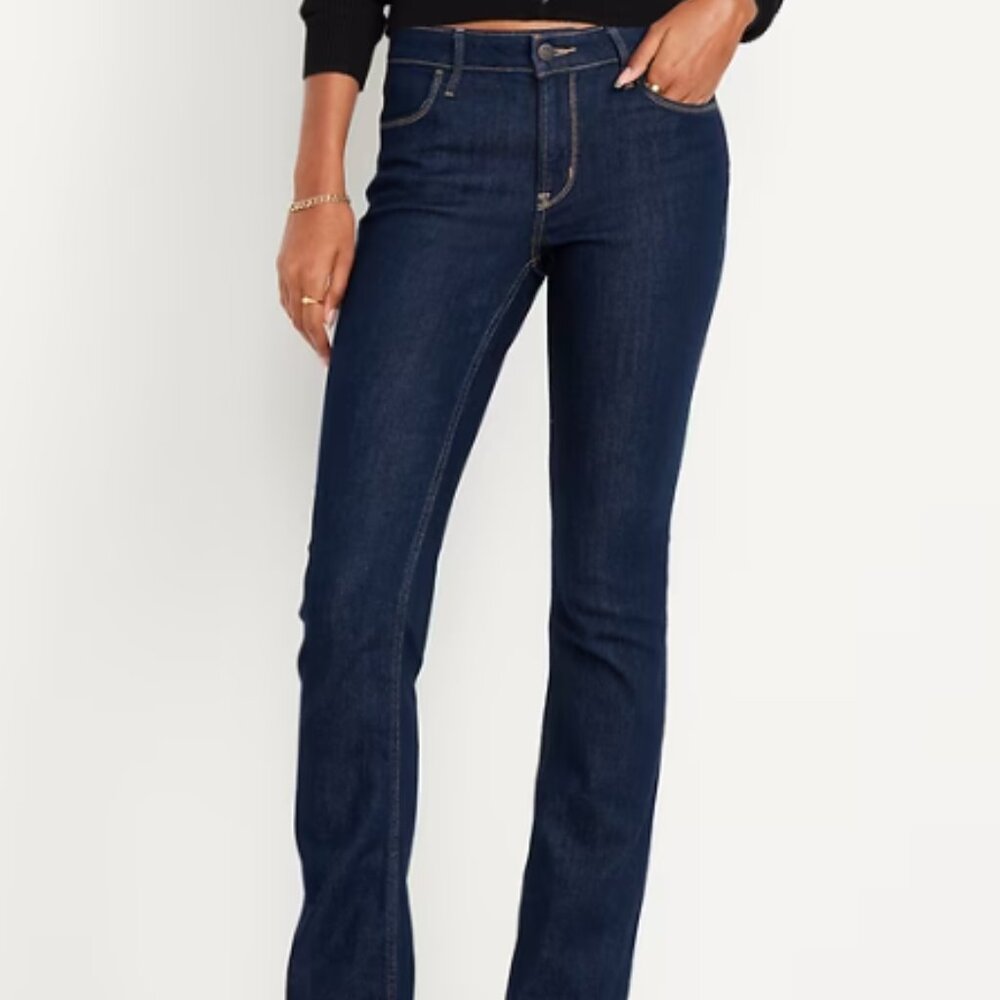 NWT Old Navy Mid-Rise WOW Boot-Cut Jeans